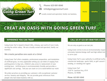 Tablet Screenshot of goinggreenturf.com